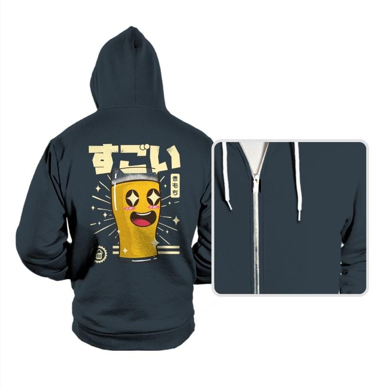 Awesome Glass Of Beer - Hoodies Hoodies RIPT Apparel Small / Dark Gray