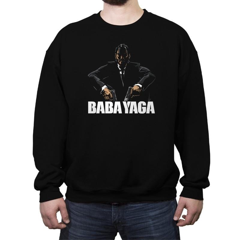 Baba Yaga - Crew Neck Sweatshirt Crew Neck Sweatshirt RIPT Apparel Small / Black