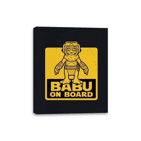 Babu on Board - Canvas Wraps Canvas Wraps RIPT Apparel 8x10 / Black