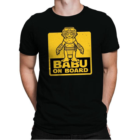 Babu on Board - Mens Premium T-Shirts RIPT Apparel Small / Black