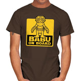Babu on Board - Mens T-Shirts RIPT Apparel Small / Dark Chocolate