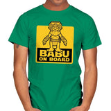 Babu on Board - Mens T-Shirts RIPT Apparel Small / Kelly Green