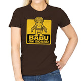 Babu on Board - Womens T-Shirts RIPT Apparel Small / Dark Chocolate