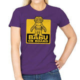 Babu on Board - Womens T-Shirts RIPT Apparel Small / Purple