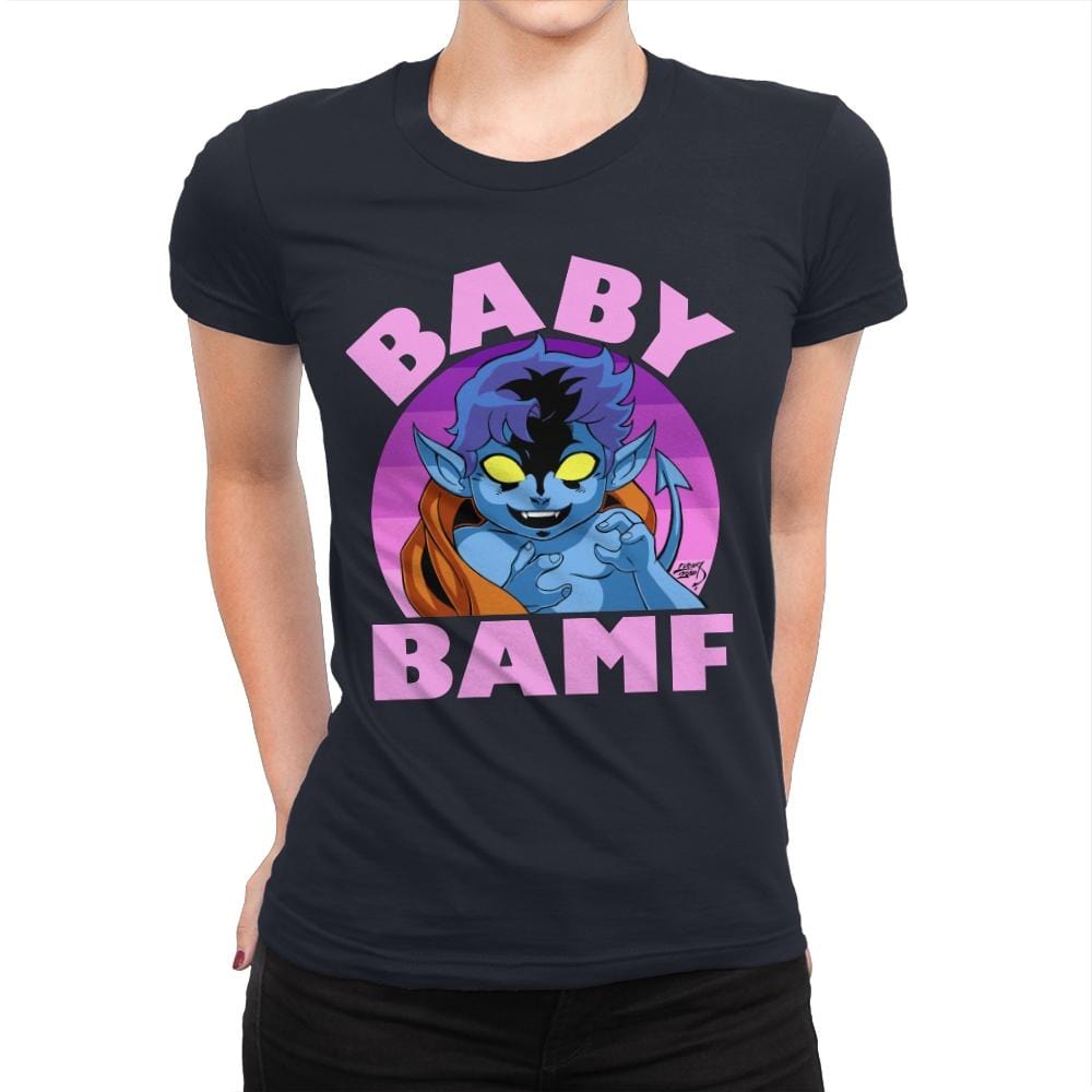 Baby Bamf - Womens Premium T-Shirts RIPT Apparel Small / Midnight Navy
