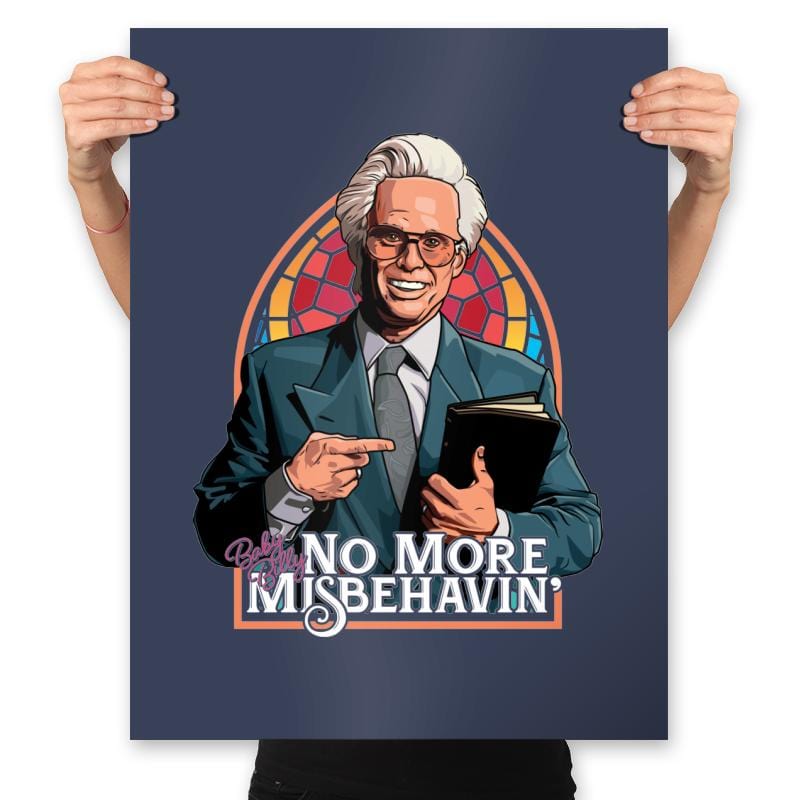 Baby Billy - No More Misbehavin' - Prints Posters RIPT Apparel 18x24 / Navy