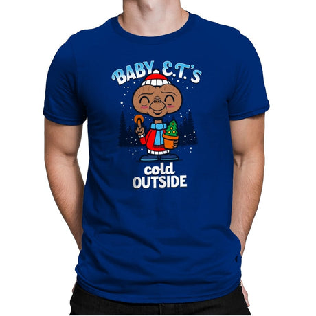 Baby E.T.'s Cold Outside - Mens Premium T-Shirts RIPT Apparel Small / Royal