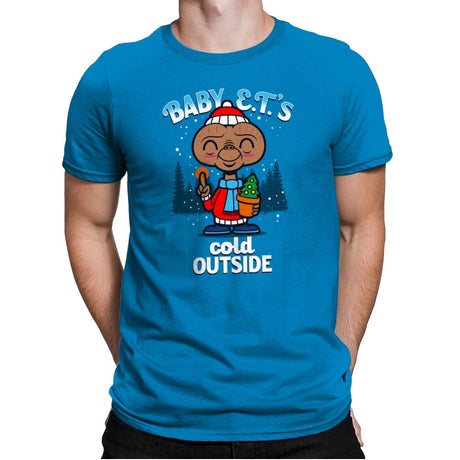 Baby E.T.'s Cold Outside - Mens Premium T-Shirts RIPT Apparel Small / Turqouise