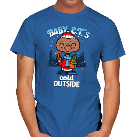 Baby E.T.'s Cold Outside - Mens T-Shirts RIPT Apparel Small / Royal