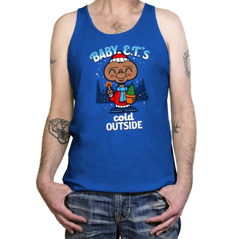 Baby E.T.'s Cold Outside - Tanktop Tanktop RIPT Apparel X-Small / True Royal