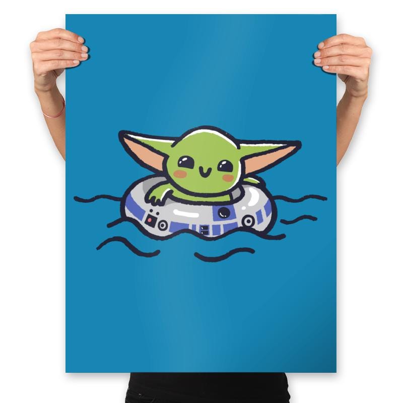 Baby Floats - Prints Posters RIPT Apparel 18x24 / Sapphire