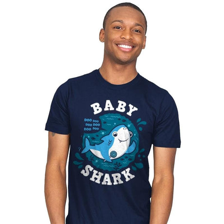 Baby Shark - Mens T-Shirts RIPT Apparel Small / Navy
