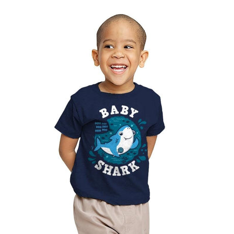 Baby Shark - Youth T-Shirts RIPT Apparel X-small / Navy