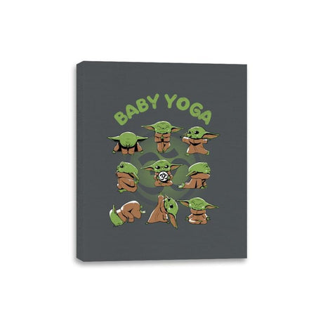 Baby Yoga - Canvas Wraps Canvas Wraps RIPT Apparel 8x10 / Charcoal