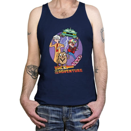 Back to Adventure - Tanktop Tanktop RIPT Apparel X-Small / Navy