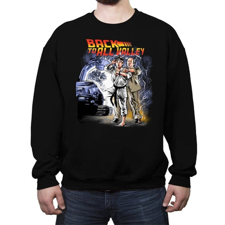 Back to All Valley - Crew Neck Sweatshirt Crew Neck Sweatshirt RIPT Apparel Small / Black