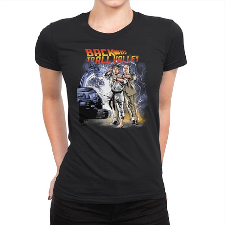 Back to All Valley - Womens Premium T-Shirts RIPT Apparel Small / Black