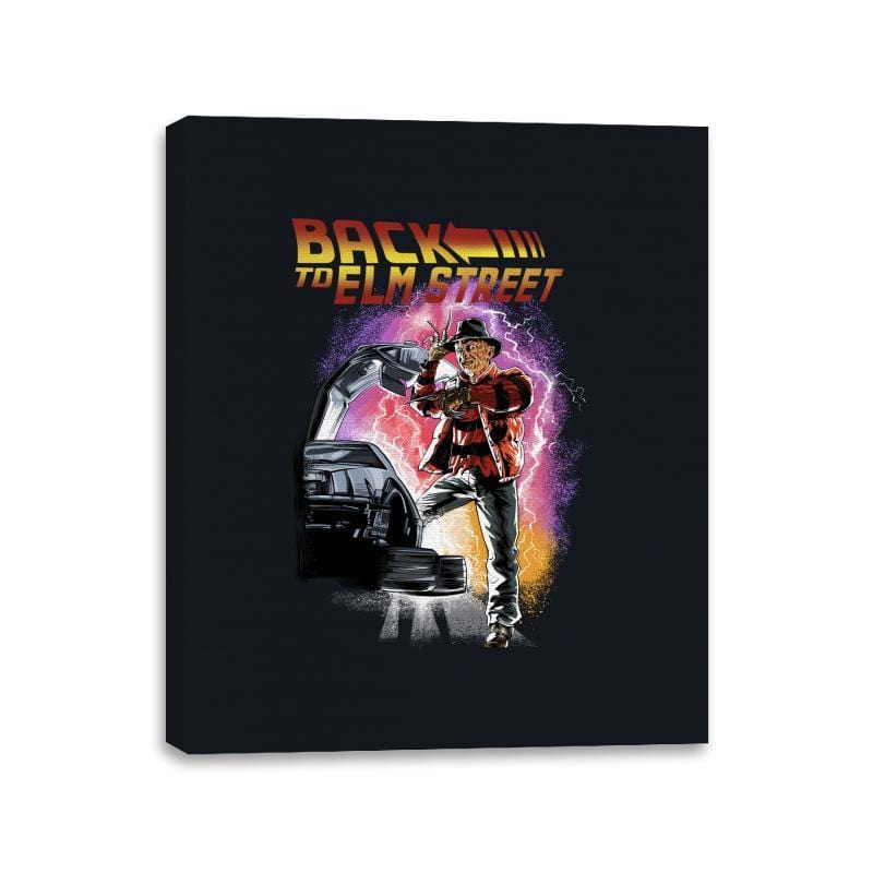 Back to Elm Street - Canvas Wraps Canvas Wraps RIPT Apparel 11x14 / Black