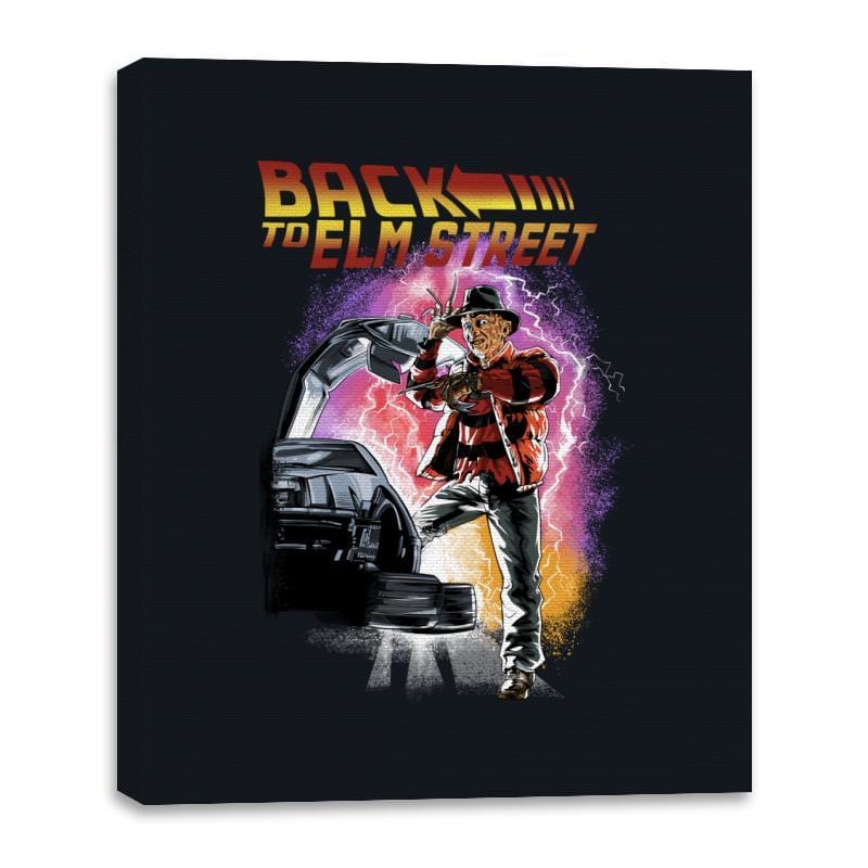 Back to Elm Street - Canvas Wraps Canvas Wraps RIPT Apparel 16x20 / Black