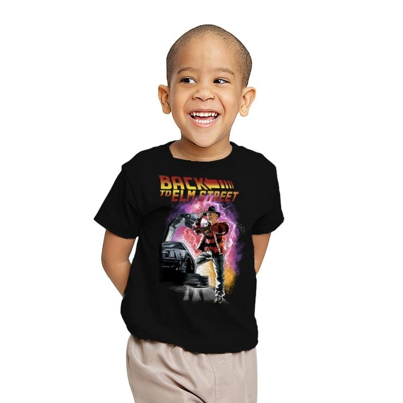 Back to Elm Street - Youth T-Shirts RIPT Apparel X-small / Black