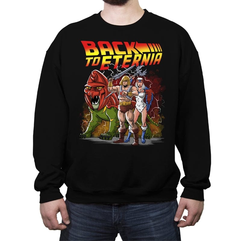 Back to Eternia - Crew Neck Sweatshirt Crew Neck Sweatshirt RIPT Apparel Small / Black
