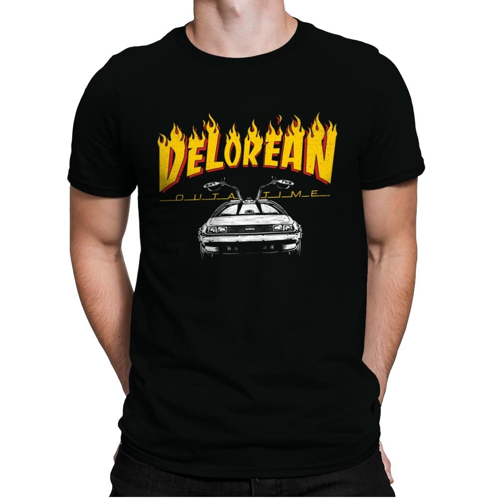Back to Flames - Mens Premium T-Shirts RIPT Apparel Small / Black
