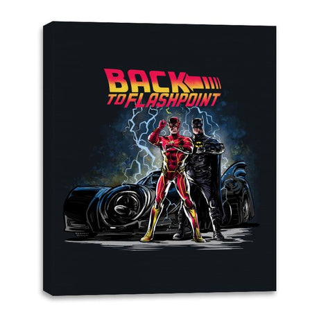 Back to Flashpoint - Best Seller - Canvas Wraps Canvas Wraps RIPT Apparel 16x20 / Black