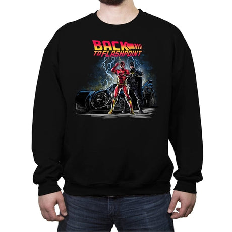Back to Flashpoint - Crew Neck Sweatshirt Crew Neck Sweatshirt RIPT Apparel Small / Black