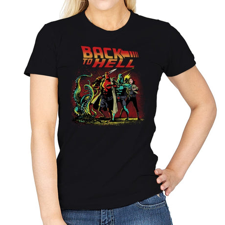 Back to Hell - Womens T-Shirts RIPT Apparel Small / Black