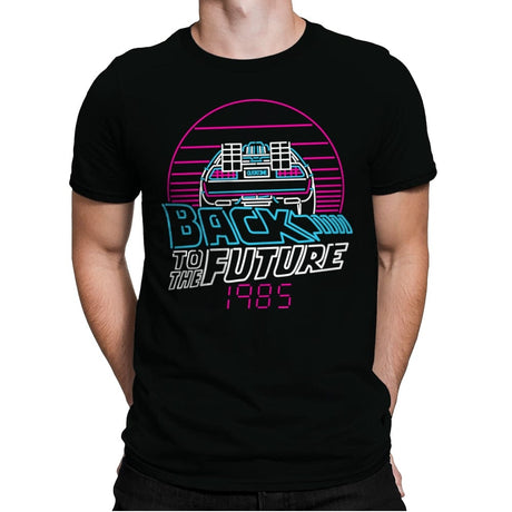 Back to the 80s - Mens Premium T-Shirts RIPT Apparel Small / Black