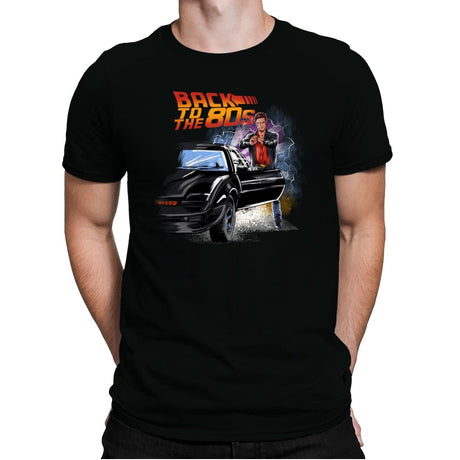 Back to the 80s - Mens Premium T-Shirts RIPT Apparel Small / Black