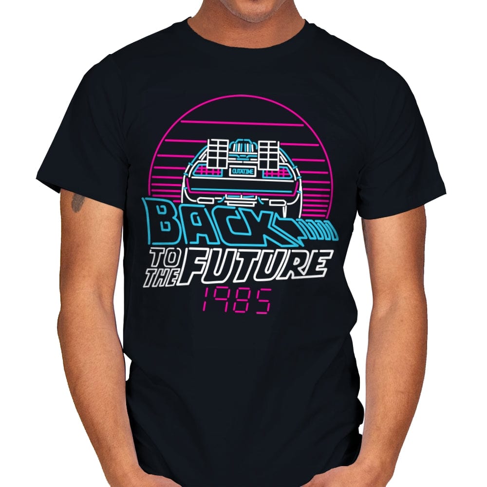 Back to the 80s - Mens T-Shirts RIPT Apparel Small / Black