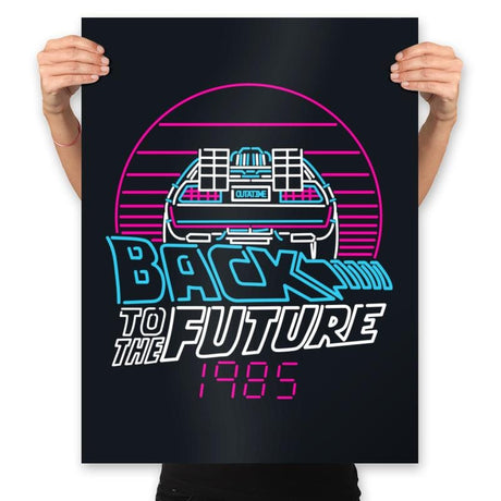 Back to the 80s - Prints Posters RIPT Apparel 18x24 / Black