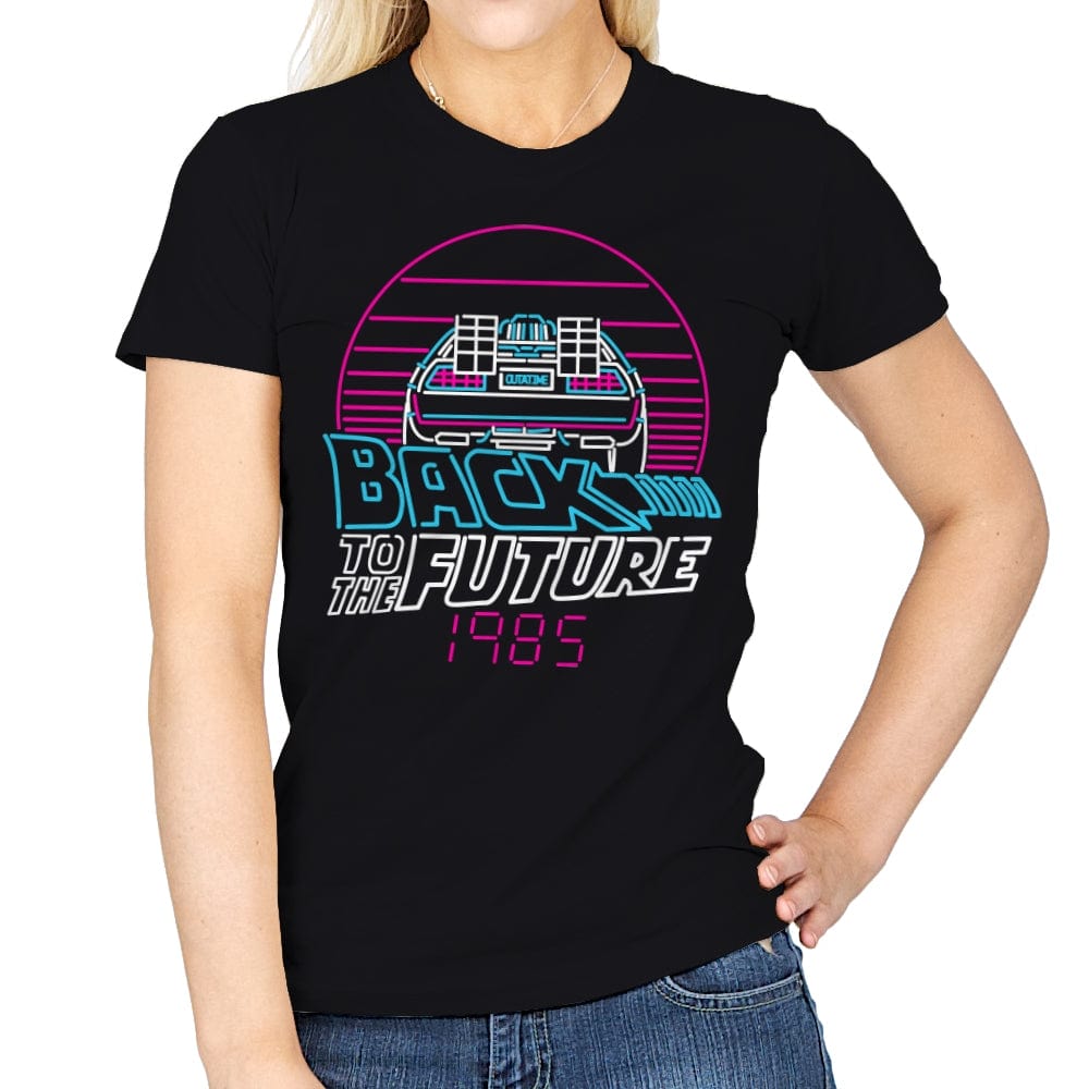 Back to the 80s - Womens T-Shirts RIPT Apparel Small / Black