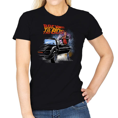 Back to the 80s - Womens T-Shirts RIPT Apparel Small / Black