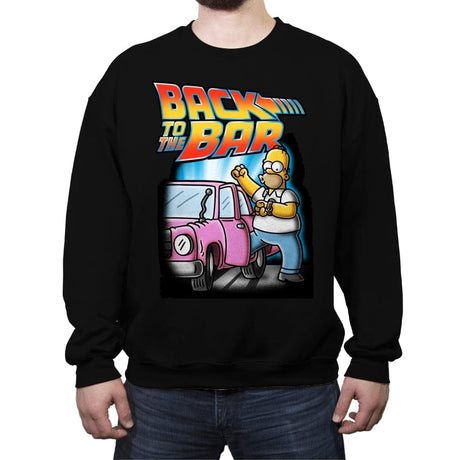 Back to the Bar - Crew Neck Sweatshirt Crew Neck Sweatshirt RIPT Apparel Small / Black