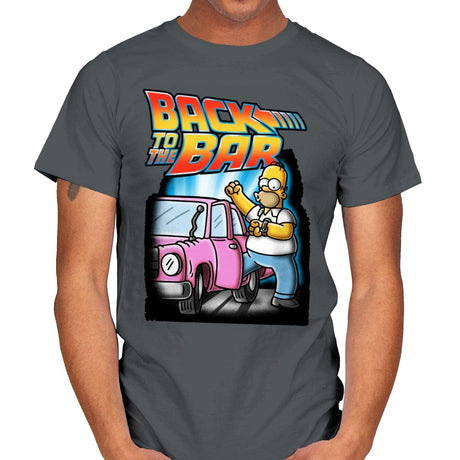 Back to the Bar - Mens T-Shirts RIPT Apparel Small / Charcoal