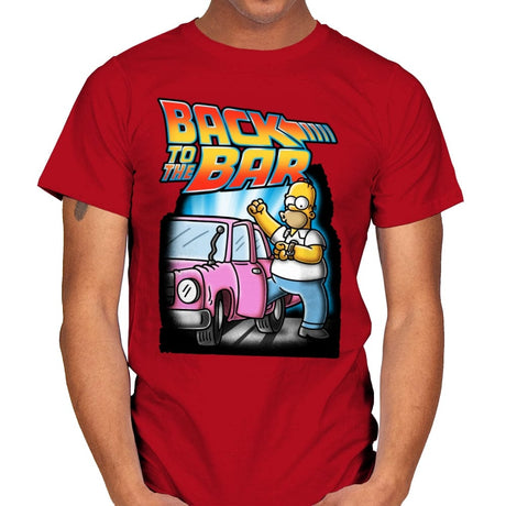 Back to the Bar - Mens T-Shirts RIPT Apparel Small / Red