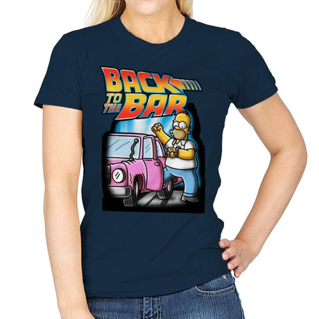 Back to the Bar - Womens T-Shirts RIPT Apparel Small / Navy
