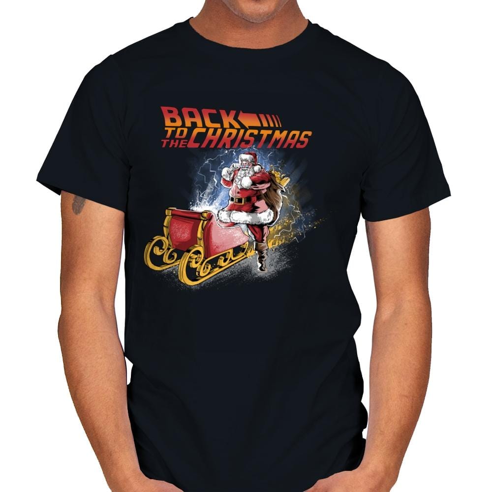 Back to the Christmas - Mens T-Shirts RIPT Apparel Small / Black