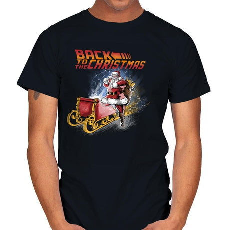 Back to the Christmas - Mens T-Shirts RIPT Apparel Small / Black