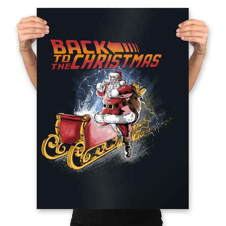 Back to the Christmas - Prints Posters RIPT Apparel 18x24 / Black