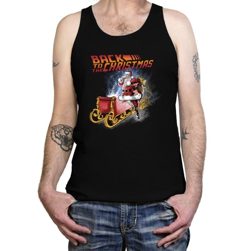Back to the Christmas - Tanktop Tanktop RIPT Apparel X-Small / Black