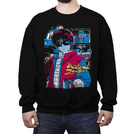 Back To The City Pop - Crew Neck Sweatshirt Crew Neck Sweatshirt RIPT Apparel Small / Black