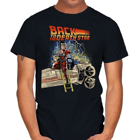 Back to the Death Star - Mens T-Shirts RIPT Apparel Small / Black