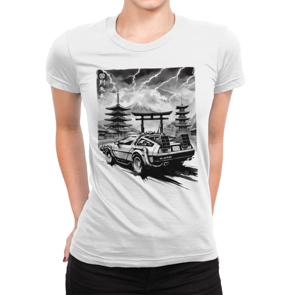 Back to the Japan Temple - Womens Premium T-Shirts RIPT Apparel Small / White