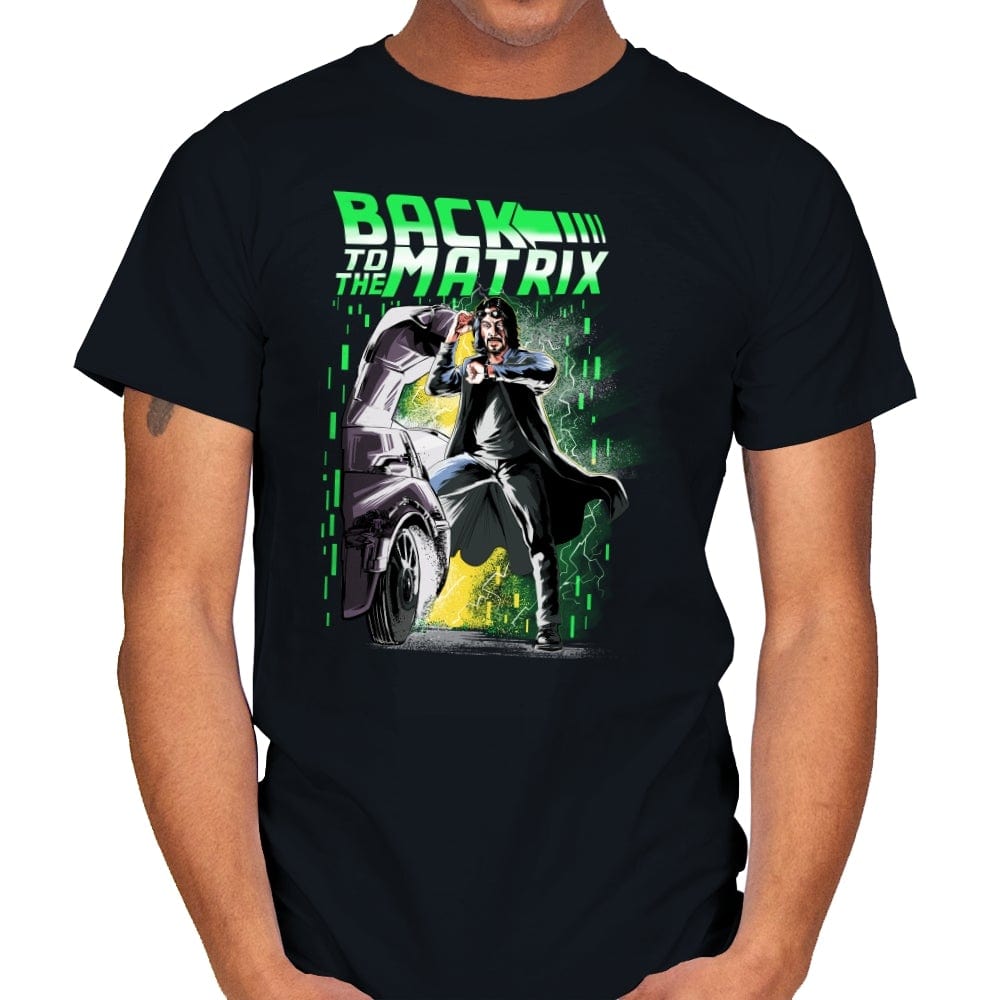 Back to the Matrix - Mens T-Shirts RIPT Apparel Small / Black
