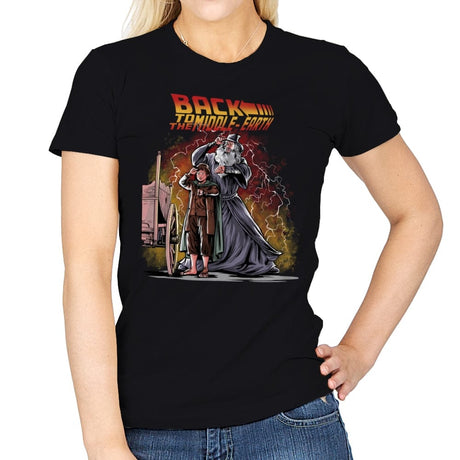 Back to the Middle-Earth - Womens T-Shirts RIPT Apparel Small / Black