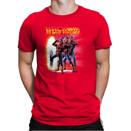 Back to the Multiverse - Best Seller - Mens Premium T-Shirts RIPT Apparel Small / Red