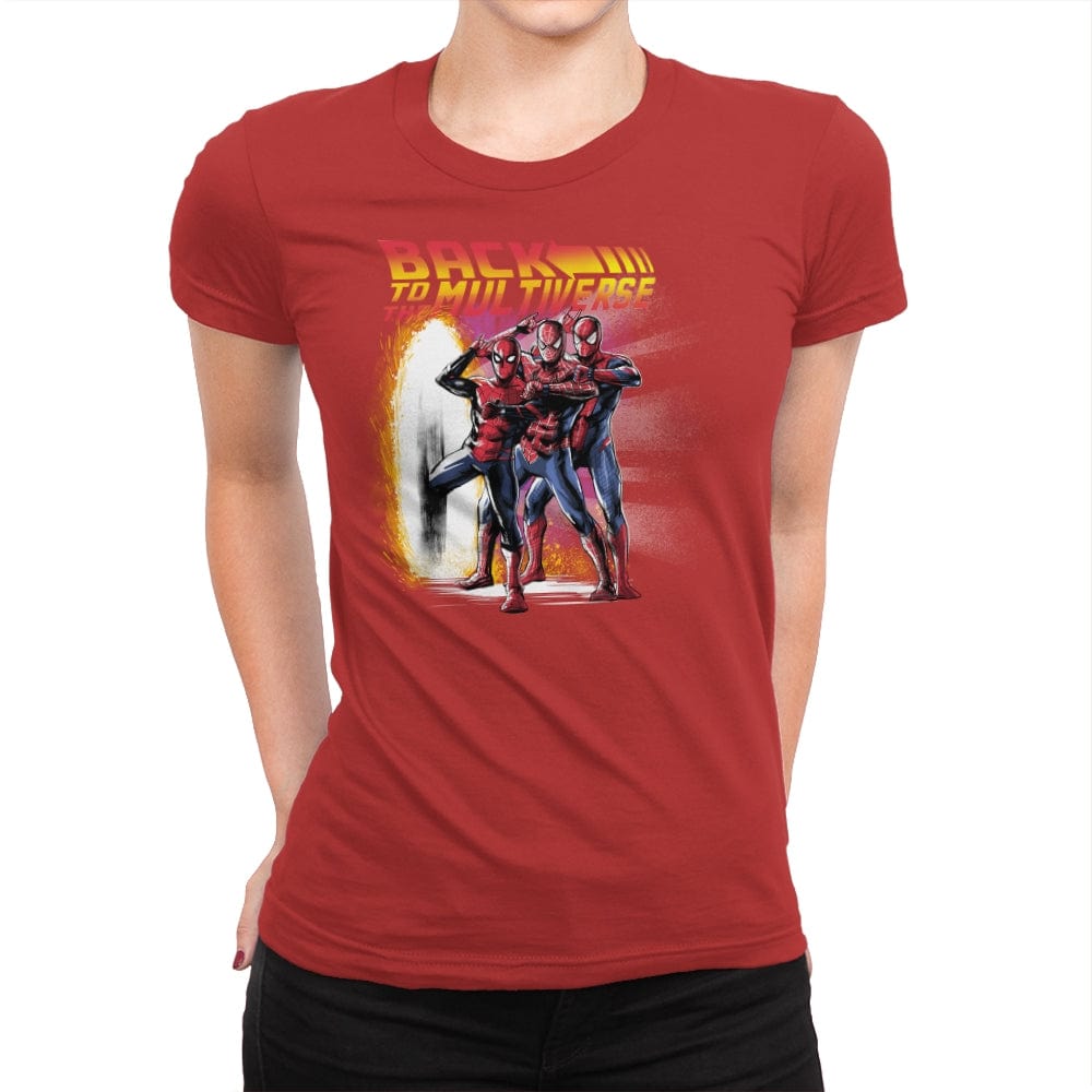 Back to the Multiverse - Best Seller - Womens Premium T-Shirts RIPT Apparel Small / Red